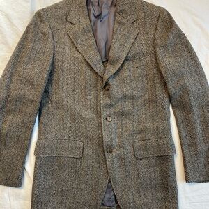 Hickey Freeman & Sons vintage wool Herringbone Blazer